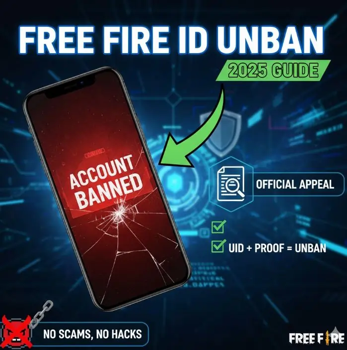 Free Fire ID unban guide banner