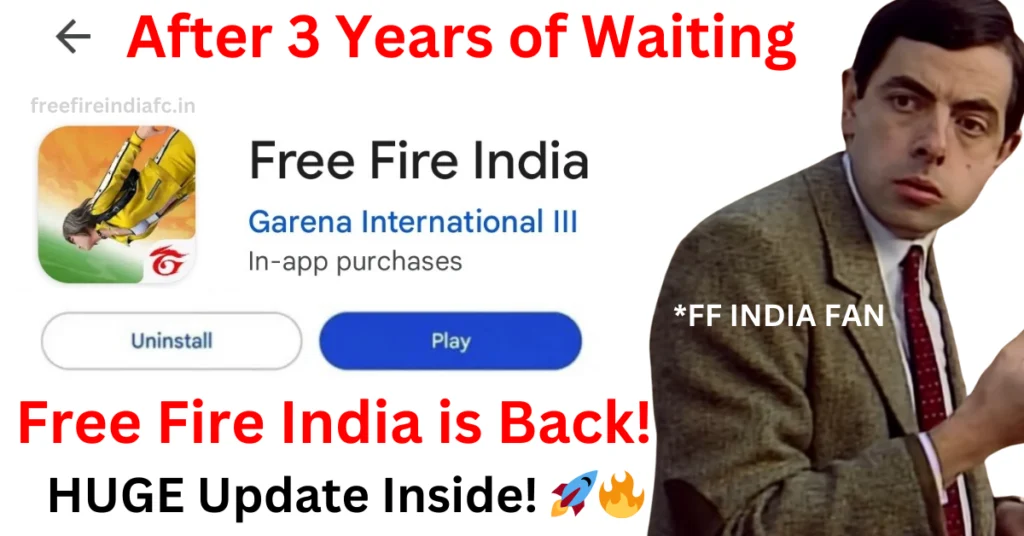 Free Fire India Launch Date 2025