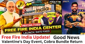 Free Fire India Update: Valentine's & Cobra bundle Return News