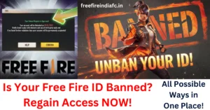 FREE FIRE ID UNBAN LEARN ALL POSSIBLE WAYS TO RECOVER YOUR FREE FIRE ID