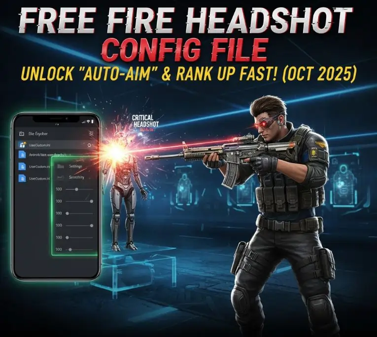 Free Fire Headshot Config File content banner