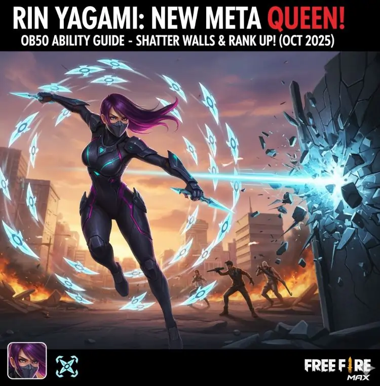 Free Fire New Character Rin banner