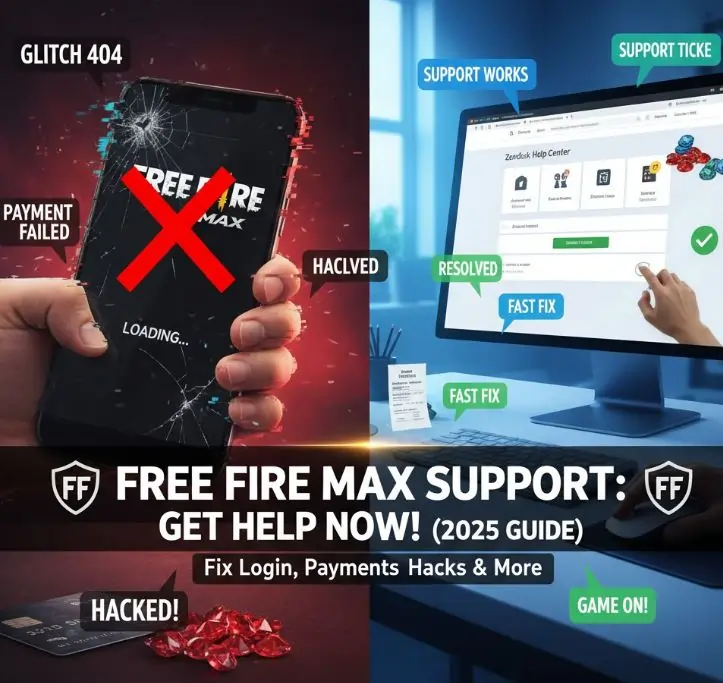 Get Support Free Fire MAX guide banner