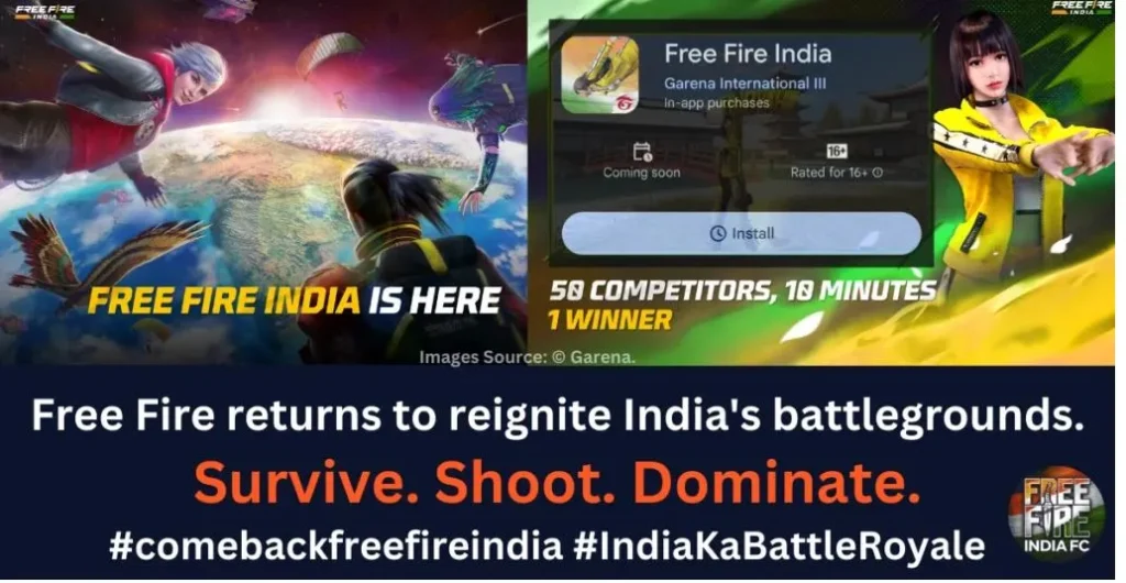 Free Fire India Launch Date banner
